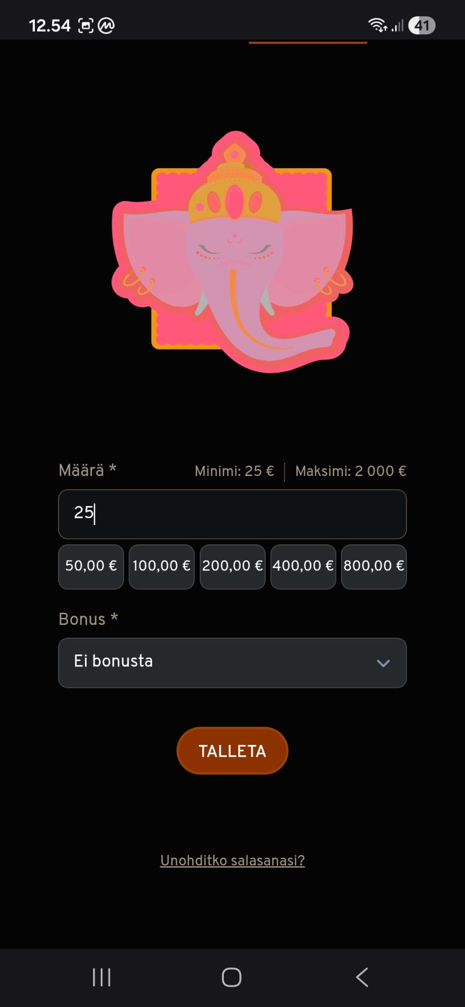 Lucky Trunkilla on usein tarjolla bonuksia