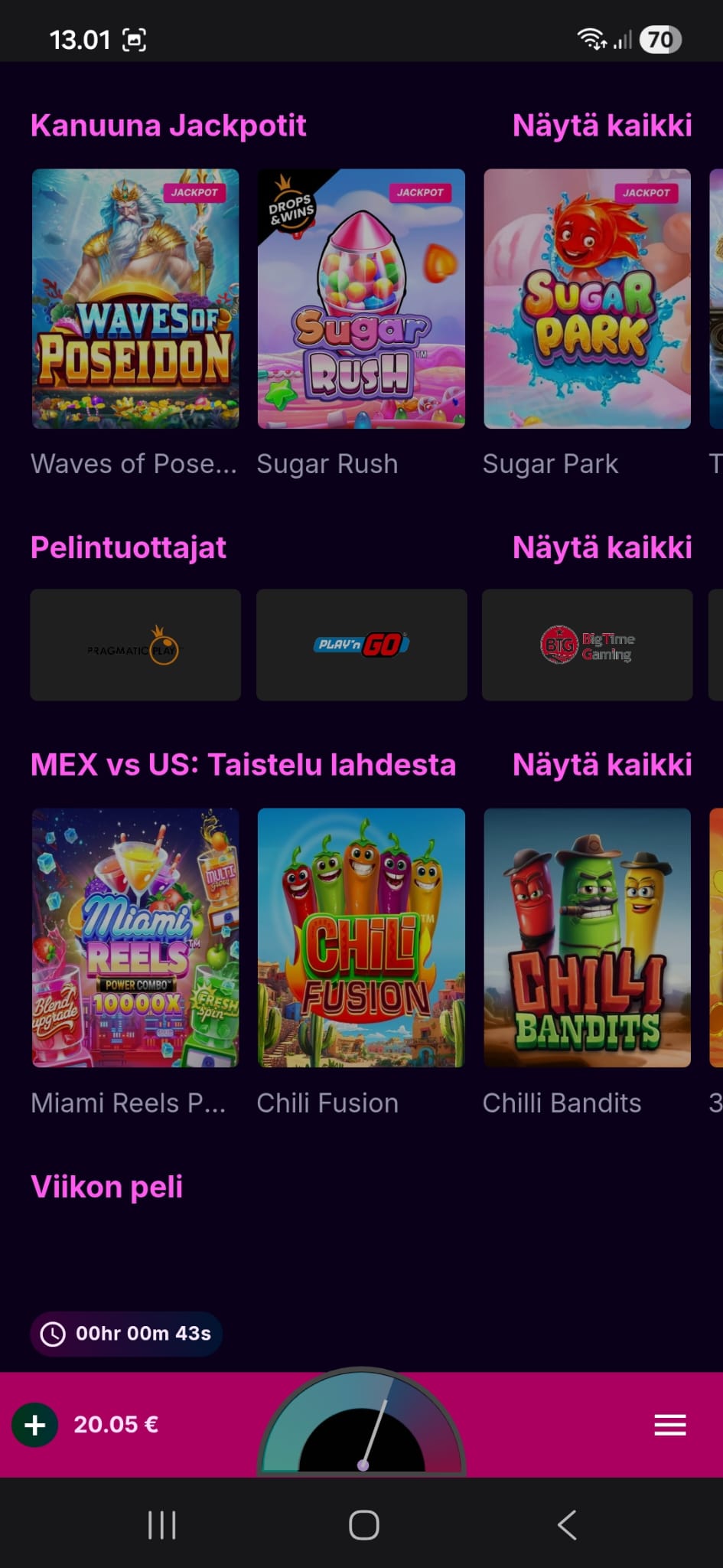 Kanuunan pelitarjontaa