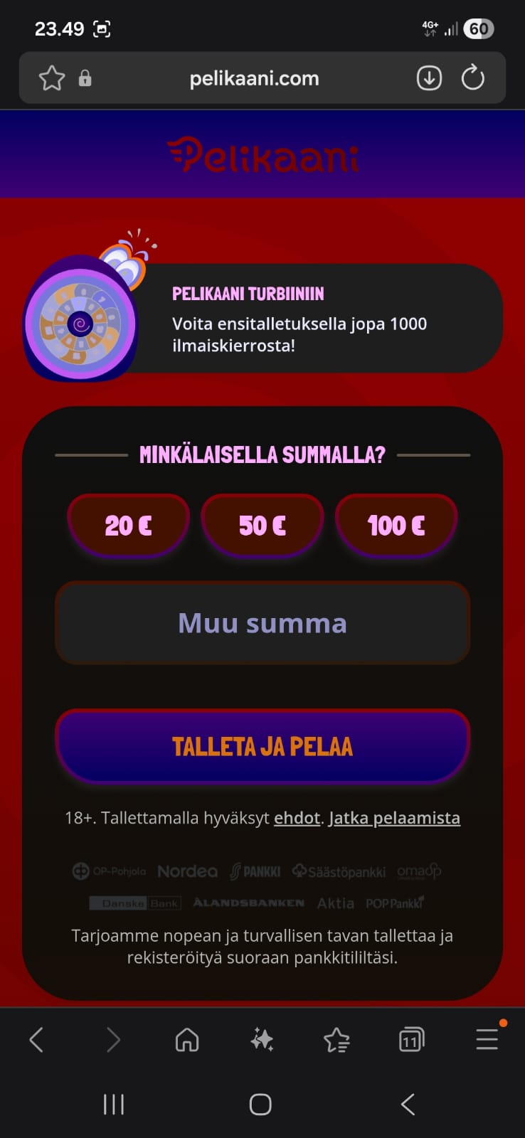 Talletus tapahtuu Viljolla