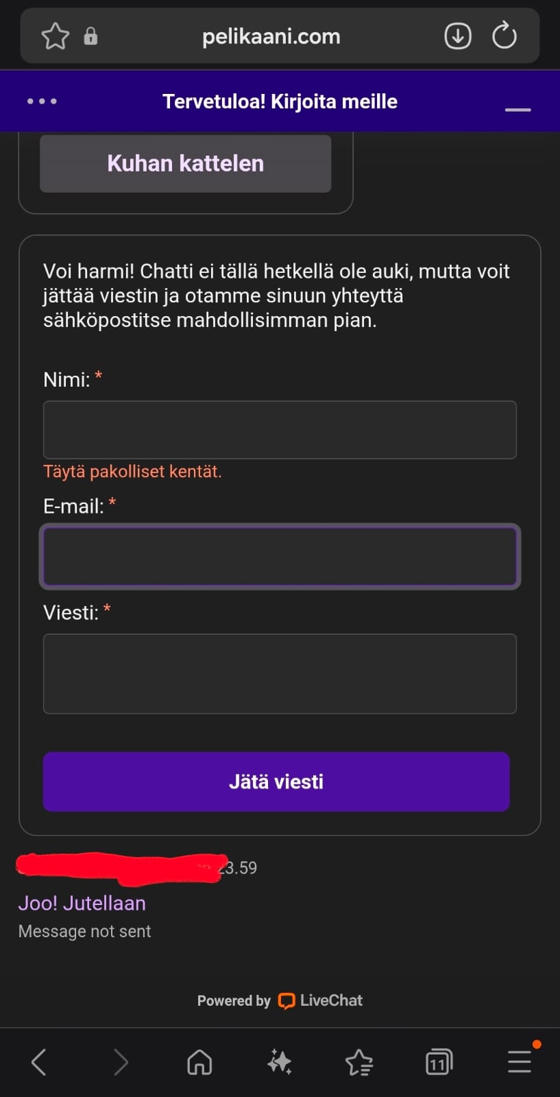 Aspa vastailee rajoitetusti