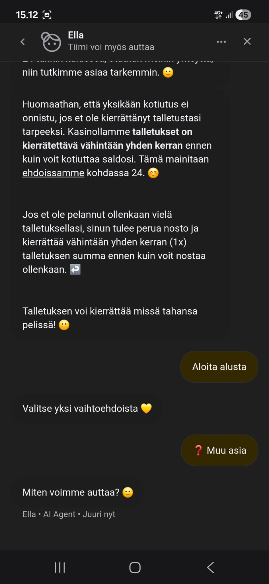 Asiakaspalvelu meni jumiin