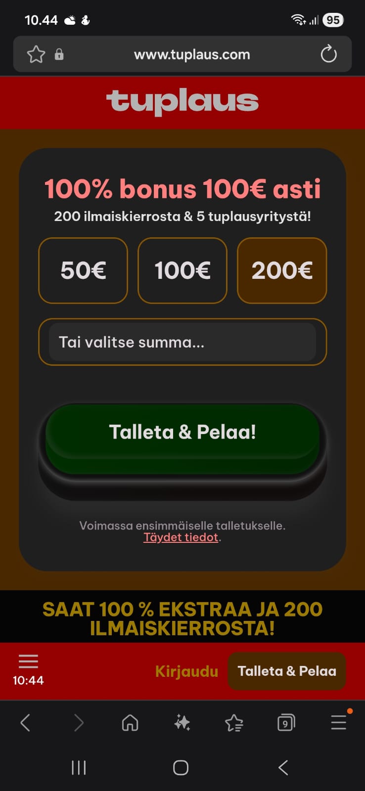 Mukana on vaikka ja mitä